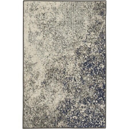 Palacedesigns 2 x 3 ft. Charcoal & Ivory Abstract Scatter Area Rug PA3651690